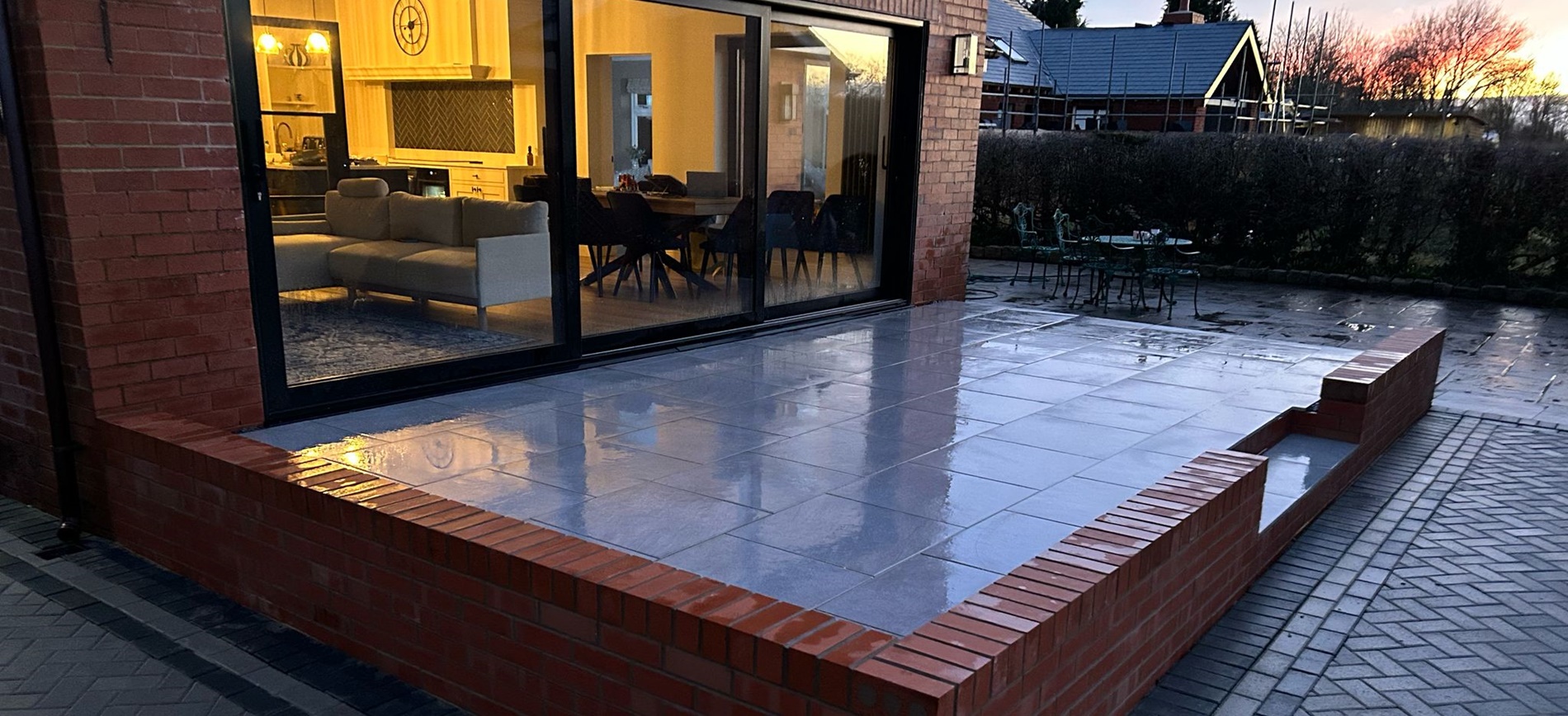 New patio laid